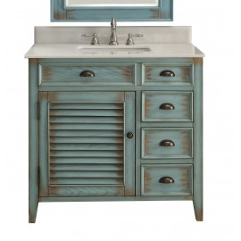 Abbeville Distressed Blue 36"