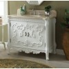 Bellissimo 40" White w/Beige Marble Top